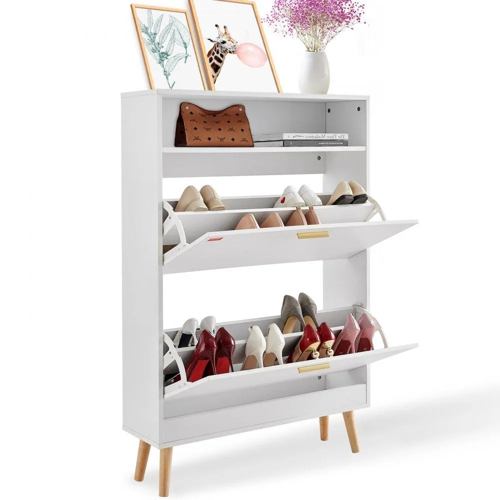 VEVOR VEVOR Shoe Cabinet 2 Flip Drawers Top Cubby 18.11" W 47.44" H — product photo