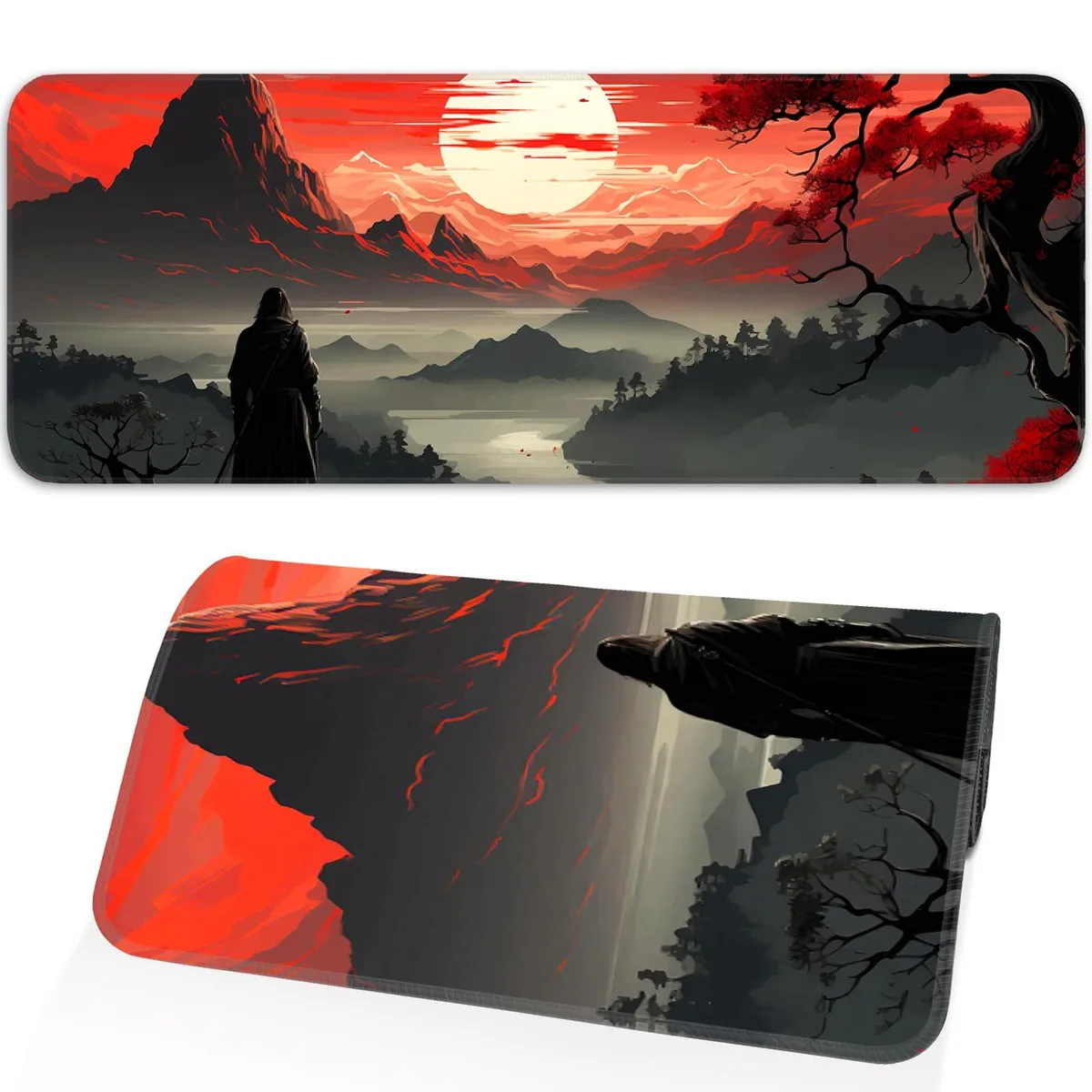 KEHIPI KEHIPI Mouse Pad Red Moon Canyon 31.5x11.8 Inch — product photo