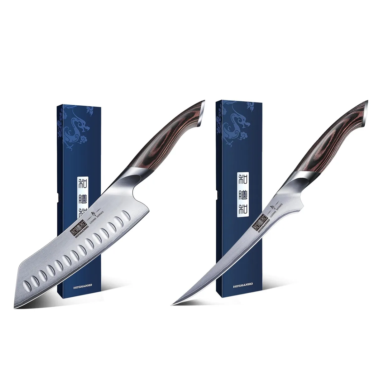 HOSHANHO HOSHANHO 2-Piece AUS-10 Santoku &amp; Fillet Knife Set 7 — product photo
