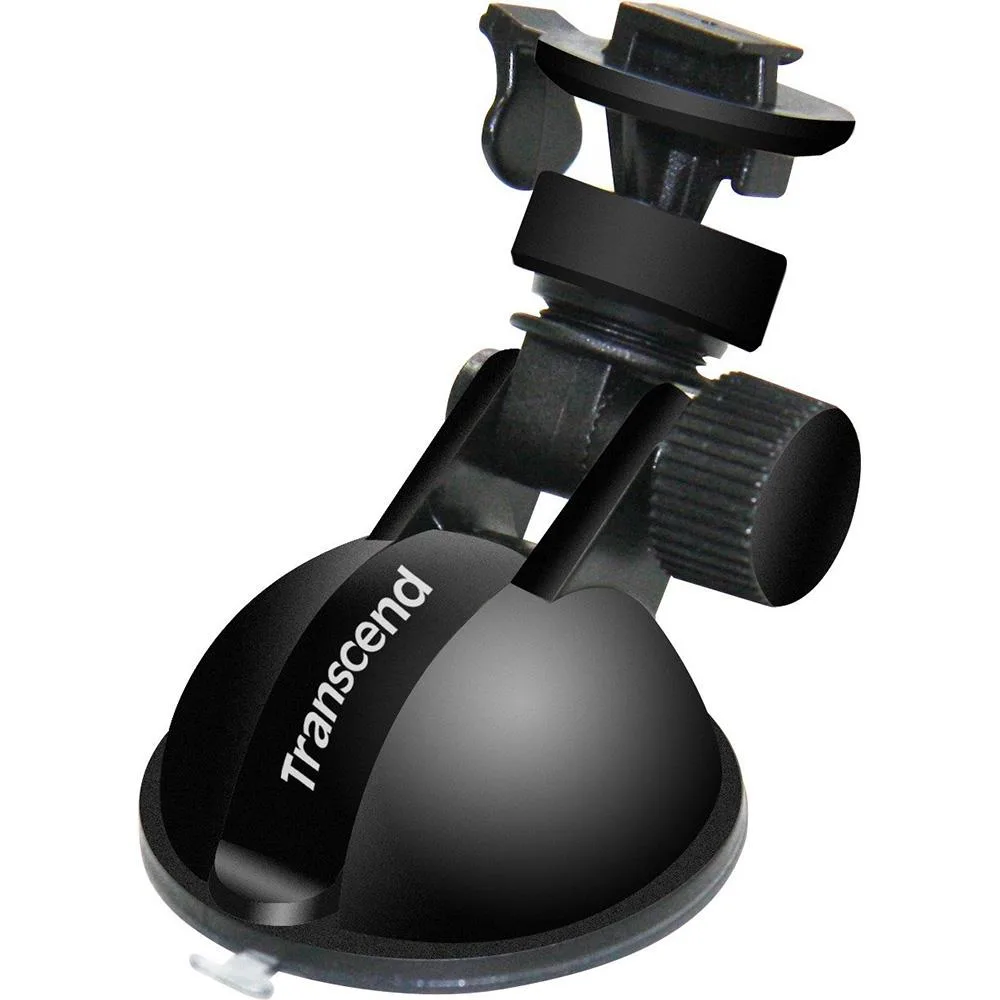 Black plastic suction cup mount with adjustable arm and camera bracket