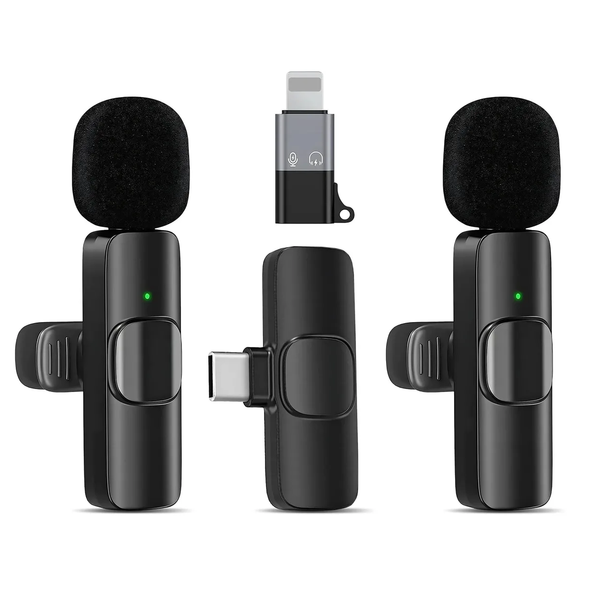 ZypplyPro K9 Wireless Lavalier Microphone 2-Pack USB-C Black — product photo