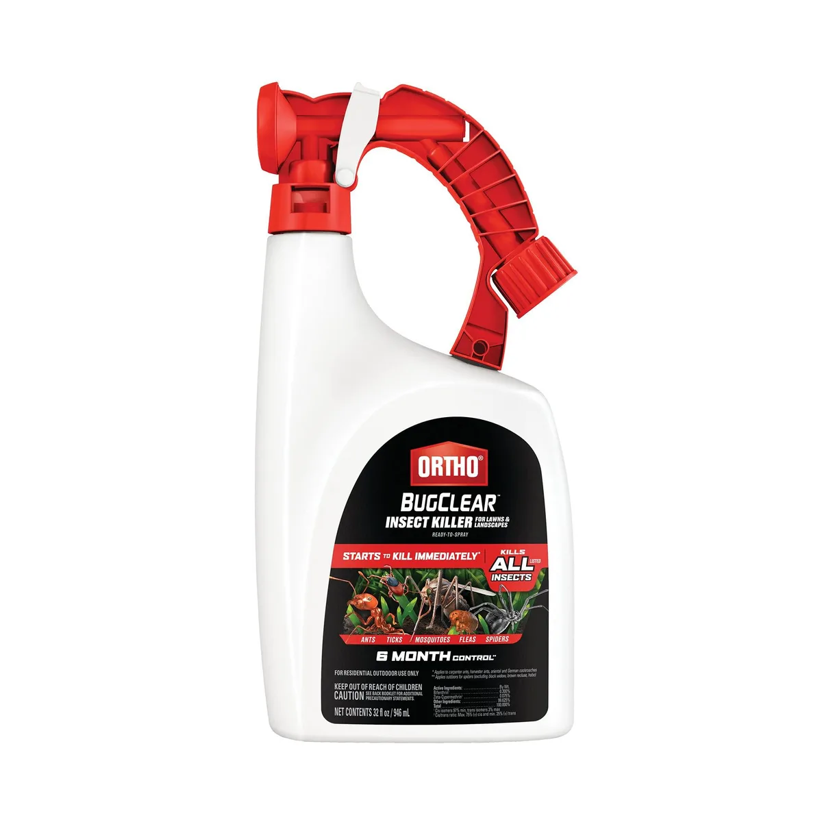Ortho BugClear Ready-to-Spray 32 fl oz hose-end sprayer bottle