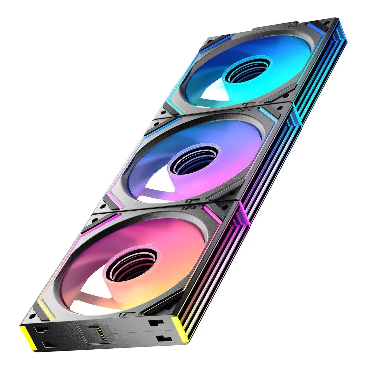 V2 Technologies V2 Technologies Jungle Leopard Interstellar V2 120mm ARGB Fan Triple Pack — product photo