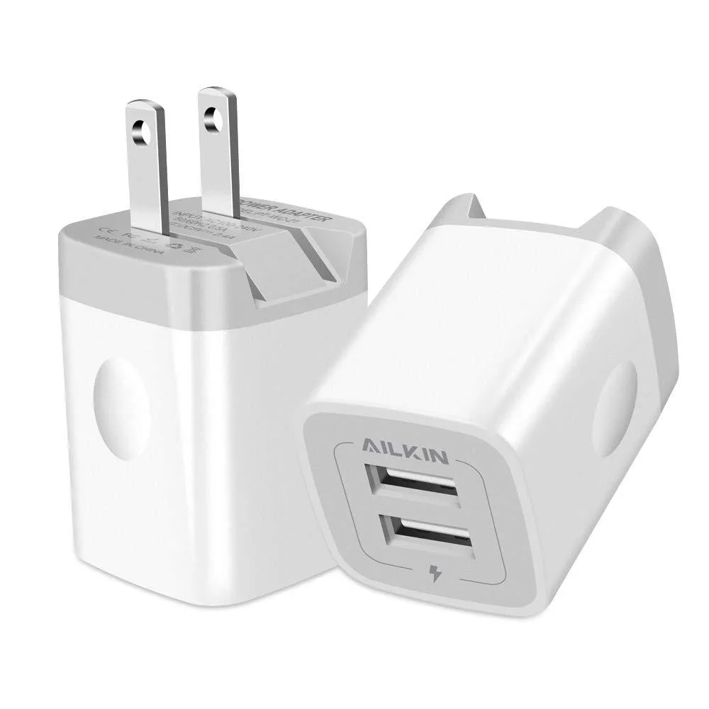 No Sew No Sew AILKIN PT-WC-21 2-Pack 2.4A Dual USB Wall Charger — product photo