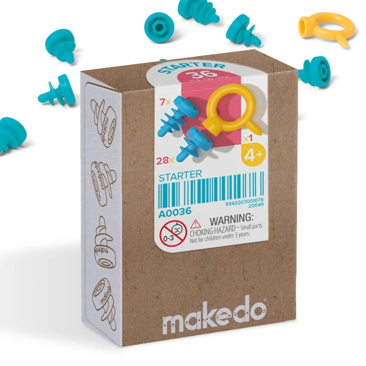  Starter 036 Cardboard Construction Starter Pack 36 Piece Mix SCRU SCRU+ — product photo