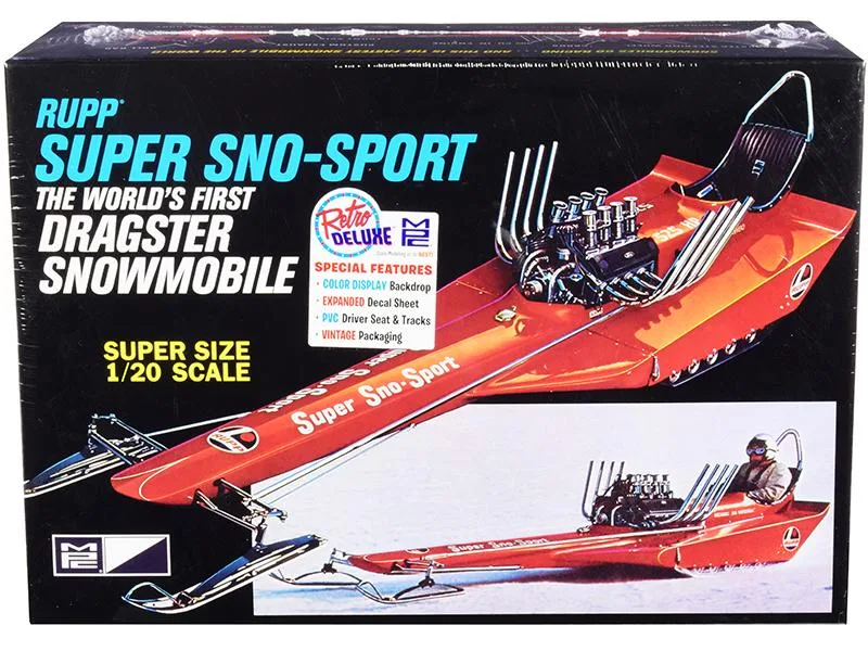 Mpc Mpc Rupp Super Sno-Sport Snowmobile Dragster 1/20 Scale Model Kit — product photo