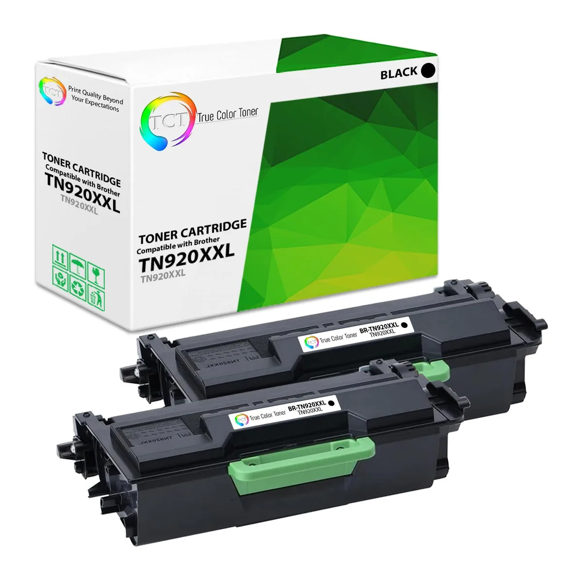 TCT TCT TN920XXL Black Toner Cartridge 2 Pack 11000 Pages — product photo