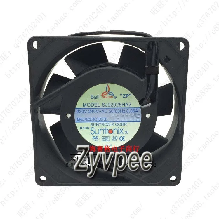 Zyvpee Zyvpee SJ92025HA2 90mm 220V AC axial case fan 90*25mm — product photo