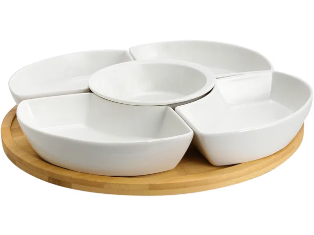 Elama Elama EL-188 12 1/4 Inch 6pc Lazy Susan Serveware Set — product photo