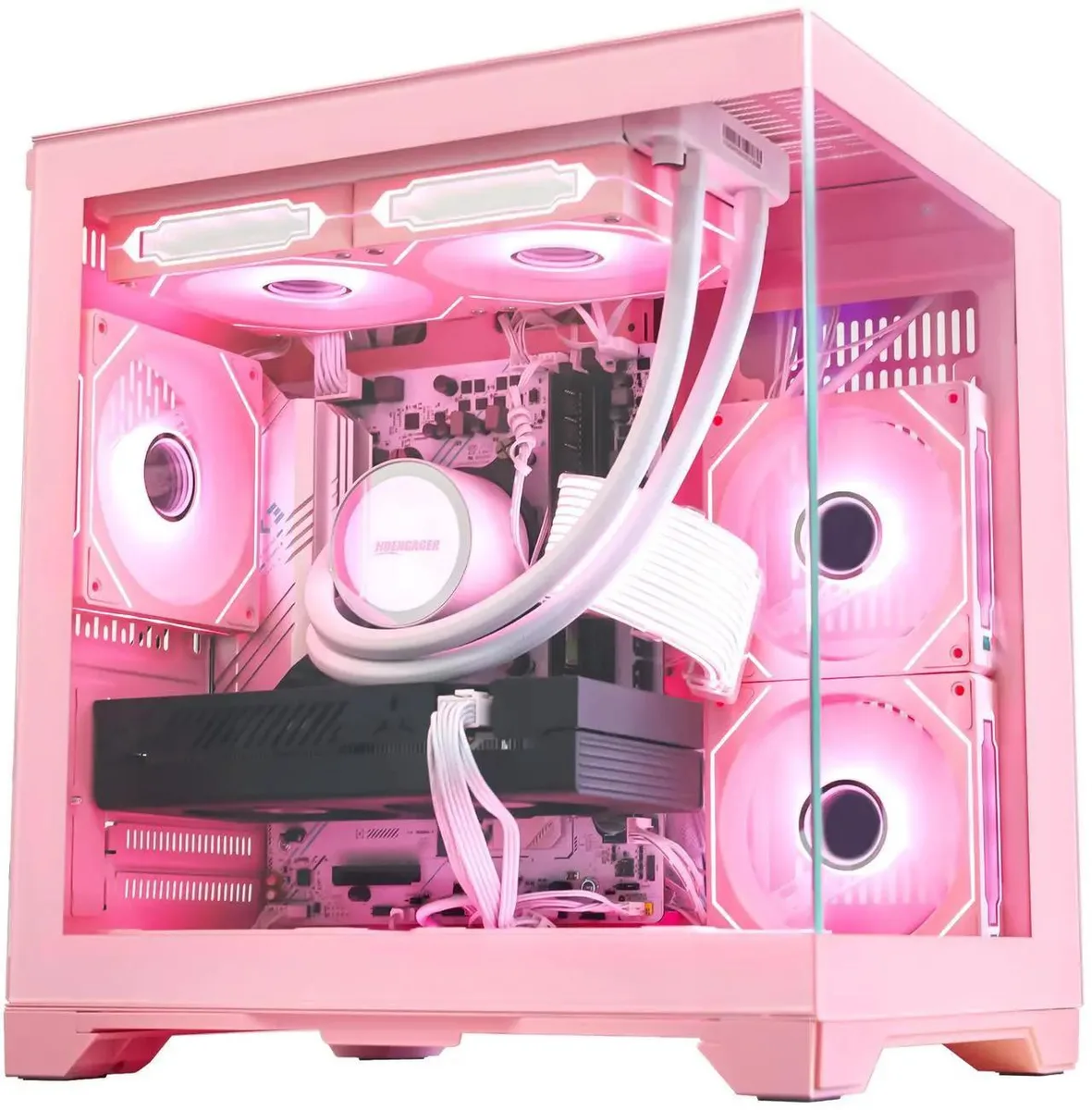 Hoengager Hoengager Ryzen 7 5700X RTX 3050 16GB 3TB Liquid Pink gaming PC — product photo