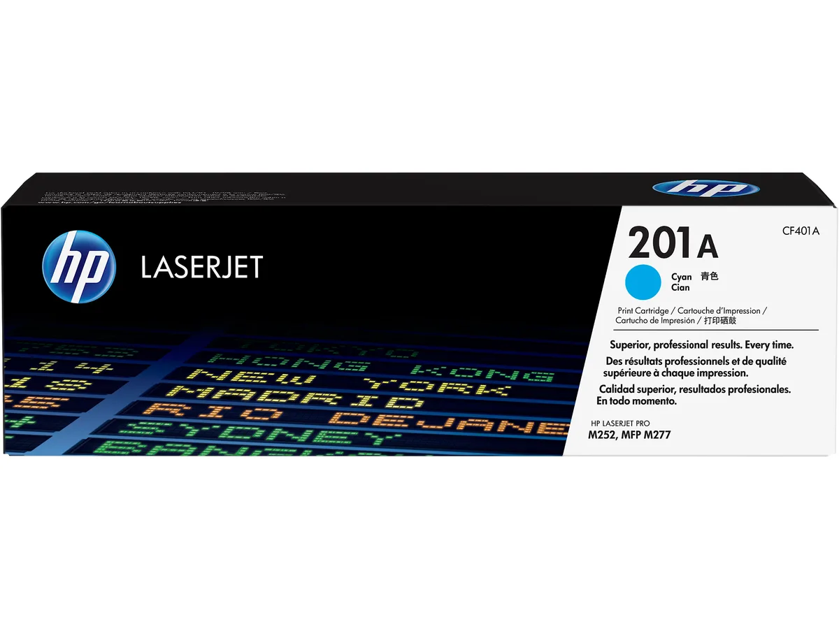 HP HP 201A (CF401A) Cyan Toner Cartridge, 1400 Pages — product photo