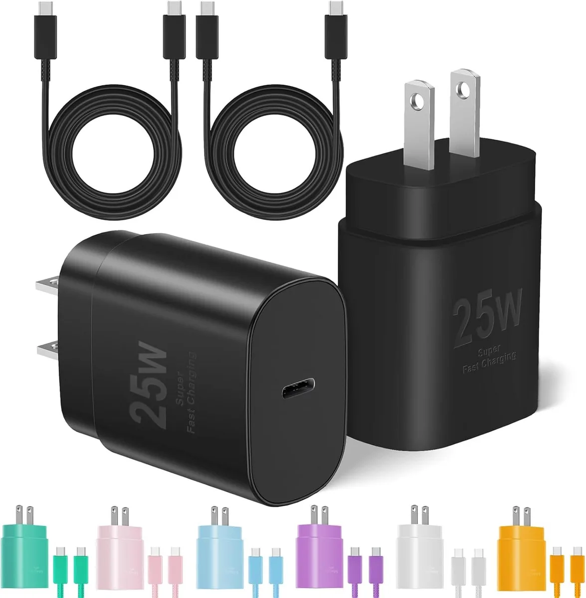 Elestur Elestur 25W USB-C charger 2-pack with 10ft &amp; 6ft cables — product photo
