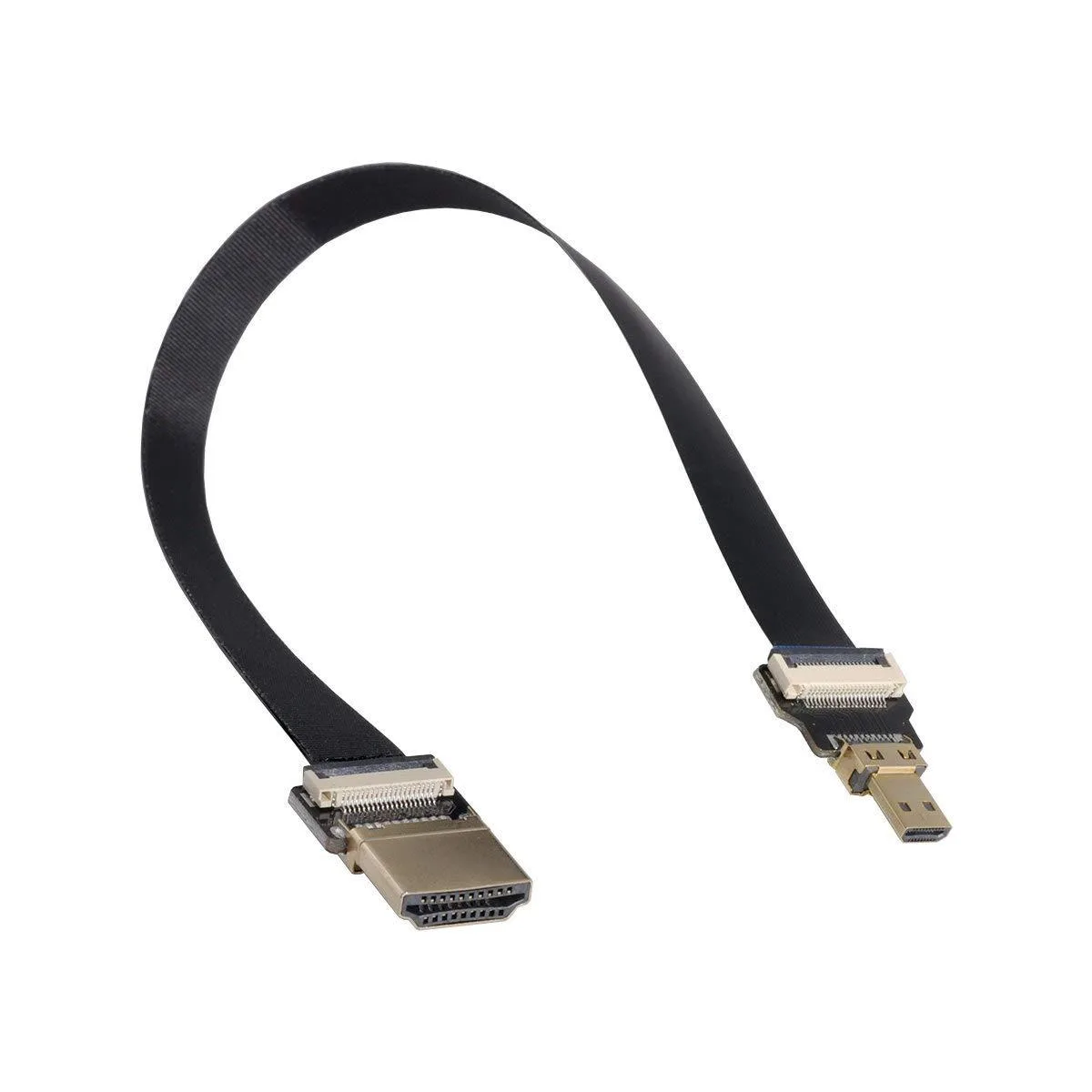LORDWORLD LORDWORLD CYFPV HDMI Male to Micro HDMI Male FPC Flat Cable 1080P 0.8m — product photo