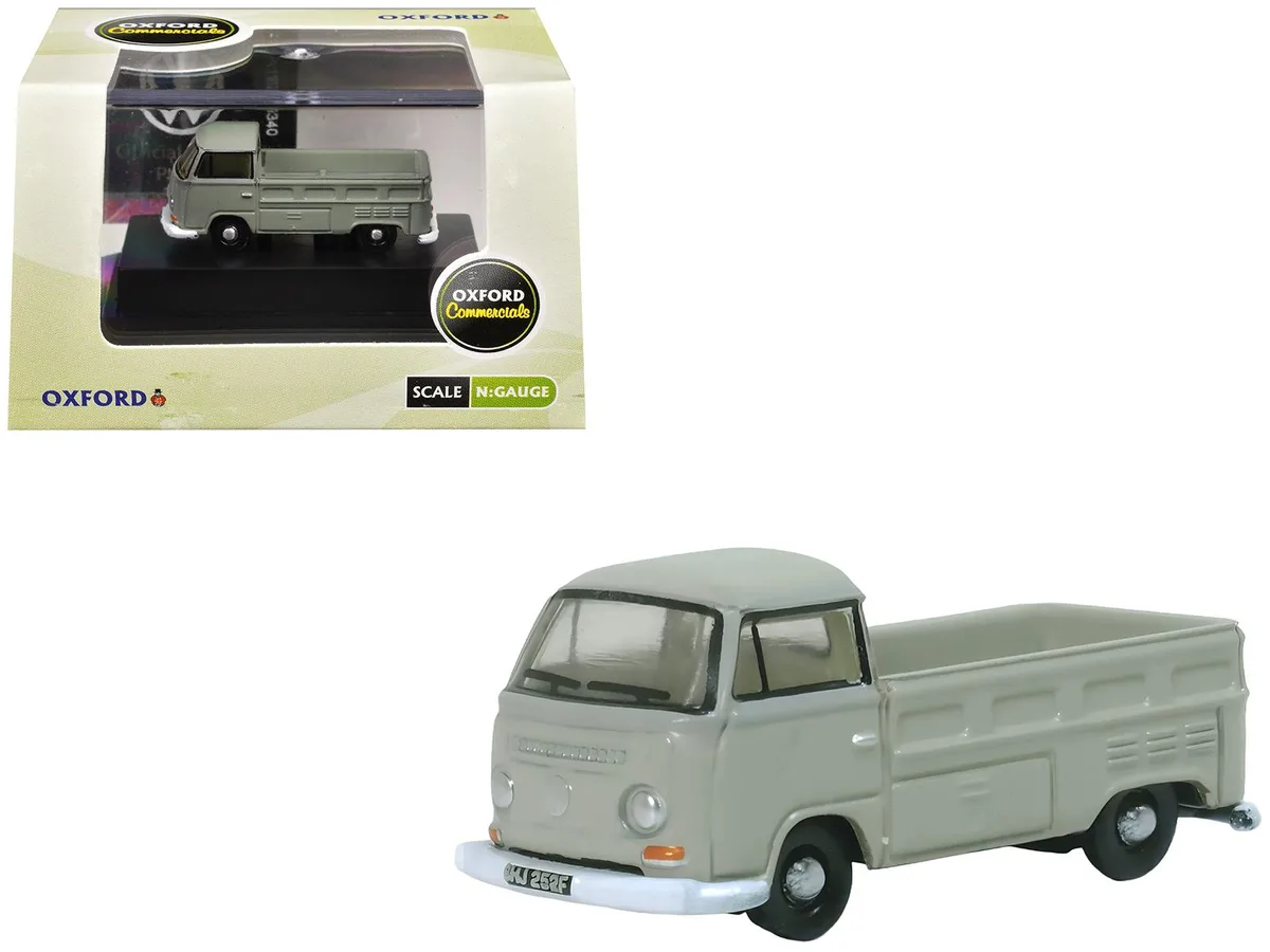 Oxford Diecast Oxford Diecast Volkswagen T2 Pickup Light Gray 1/148 Scale Diecast Truck 1.125in — product photo