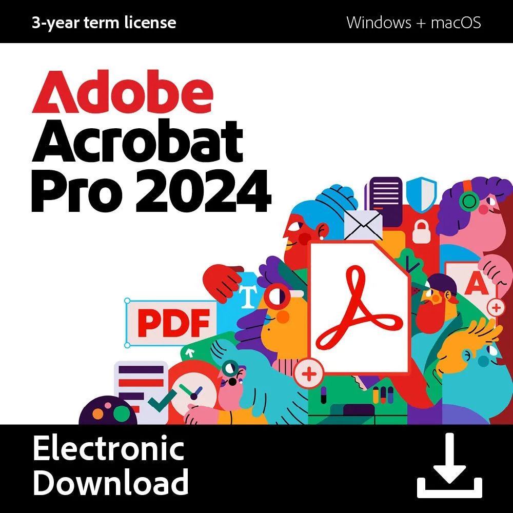 Adobe Adobe 30006678 Acrobat Pro 2024 3-Year License Accounting — product photo