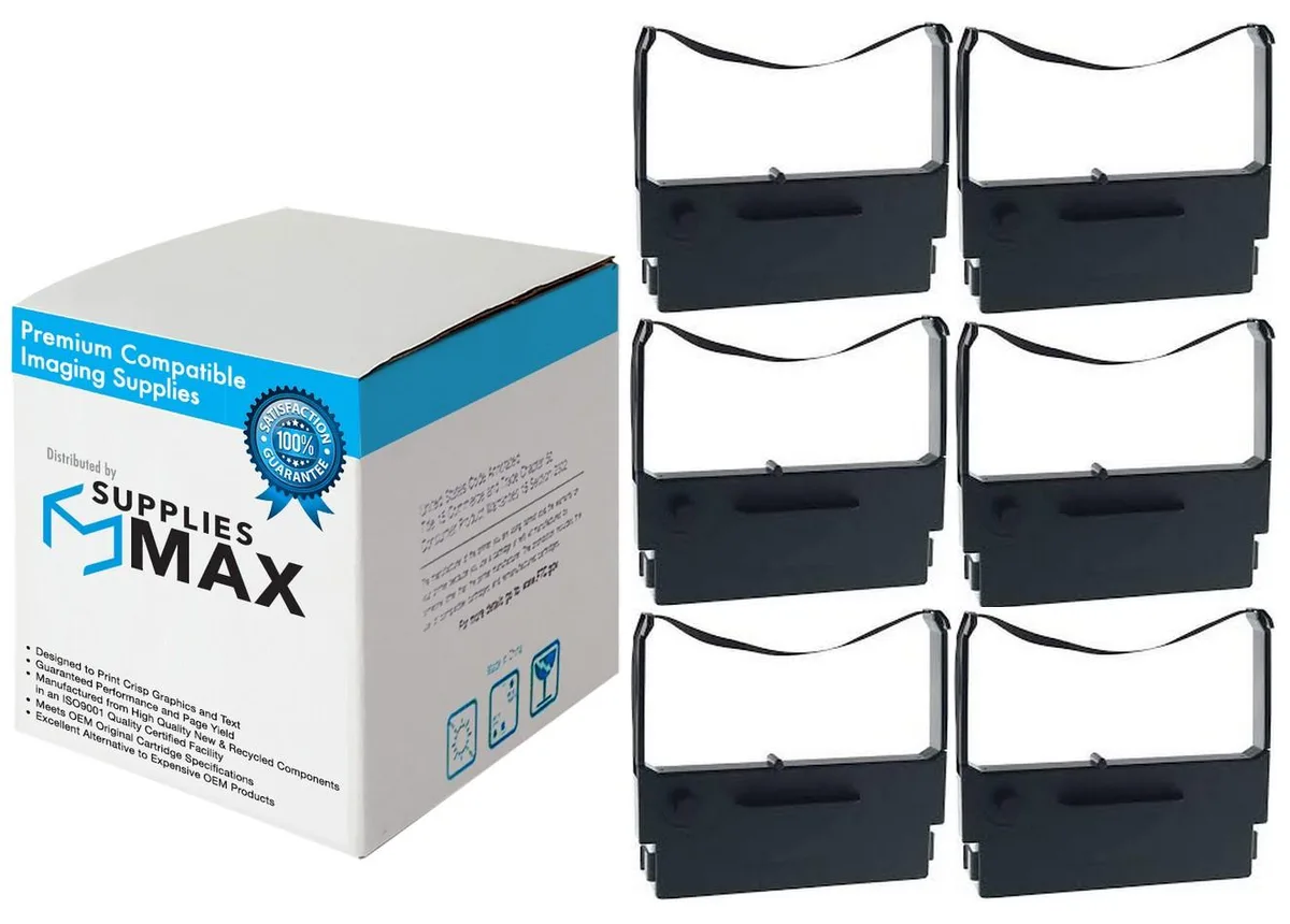 SuppliesMax SuppliesMax Printer Ribbon Purple 6 Pack 10600003101P — product photo