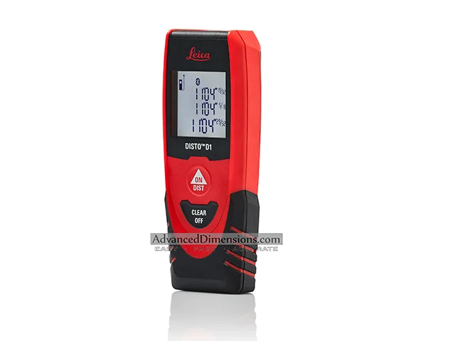 Leica Leica DISTO D1 Laser Distance Meter 40m IP54 Bluetooth Black/Red — product photo