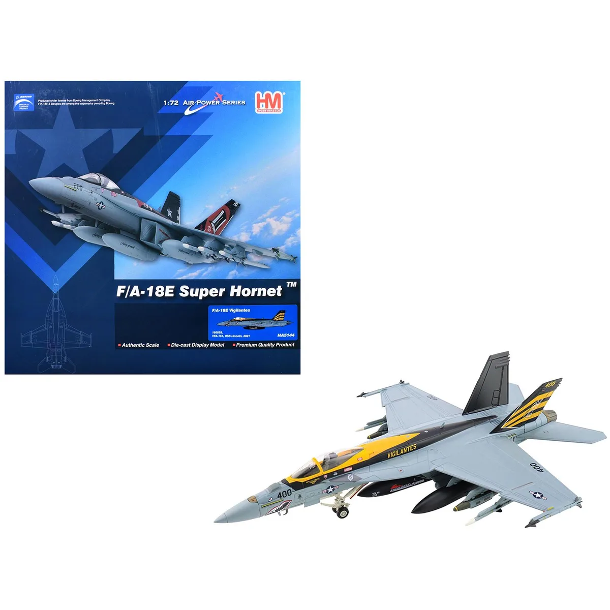 Hobby Master Hobby Master F/A-18E Super Hornet VFA-151 USS Lincoln 1/72 Diecast — product photo