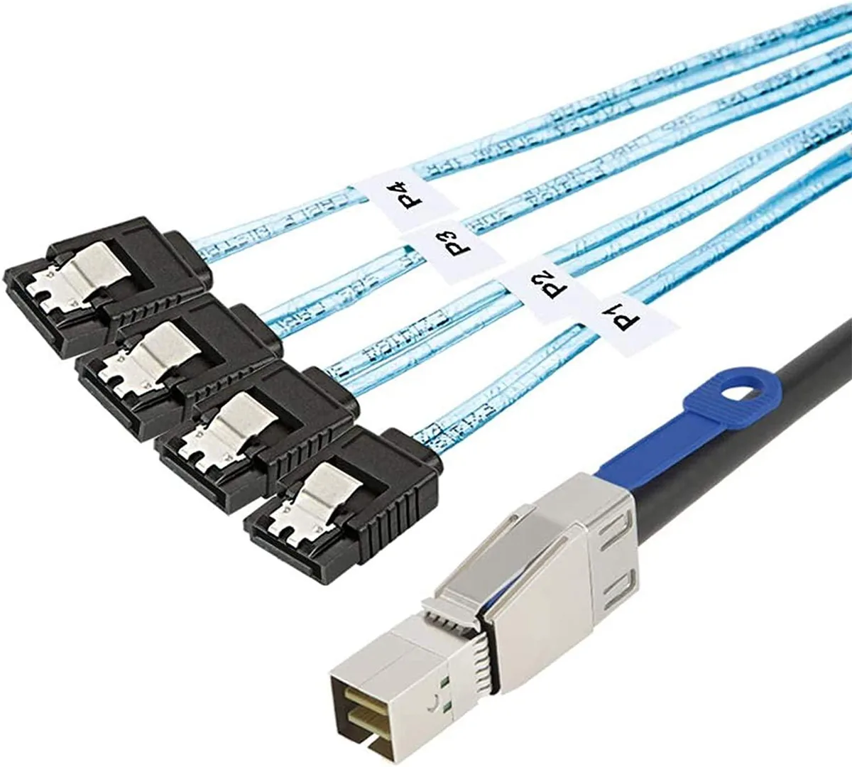 CableCreation CableCreation SFF-8644 to 4 SATA 7 Pin Cable 2 M / 6.6 FT — product photo