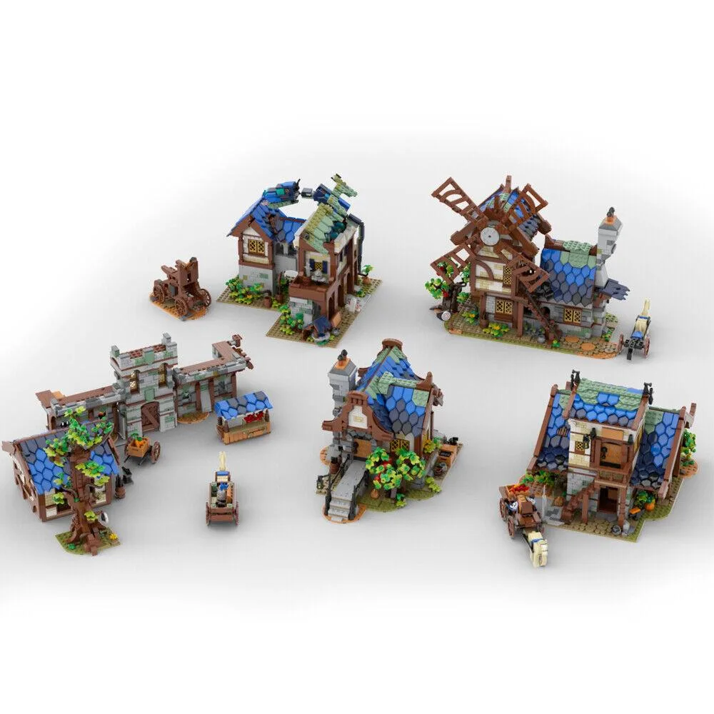 ZITIANYOUBUILD ZITIANYOUBUILD MOC-80029 Medieval Town 2164 Parts — product photo