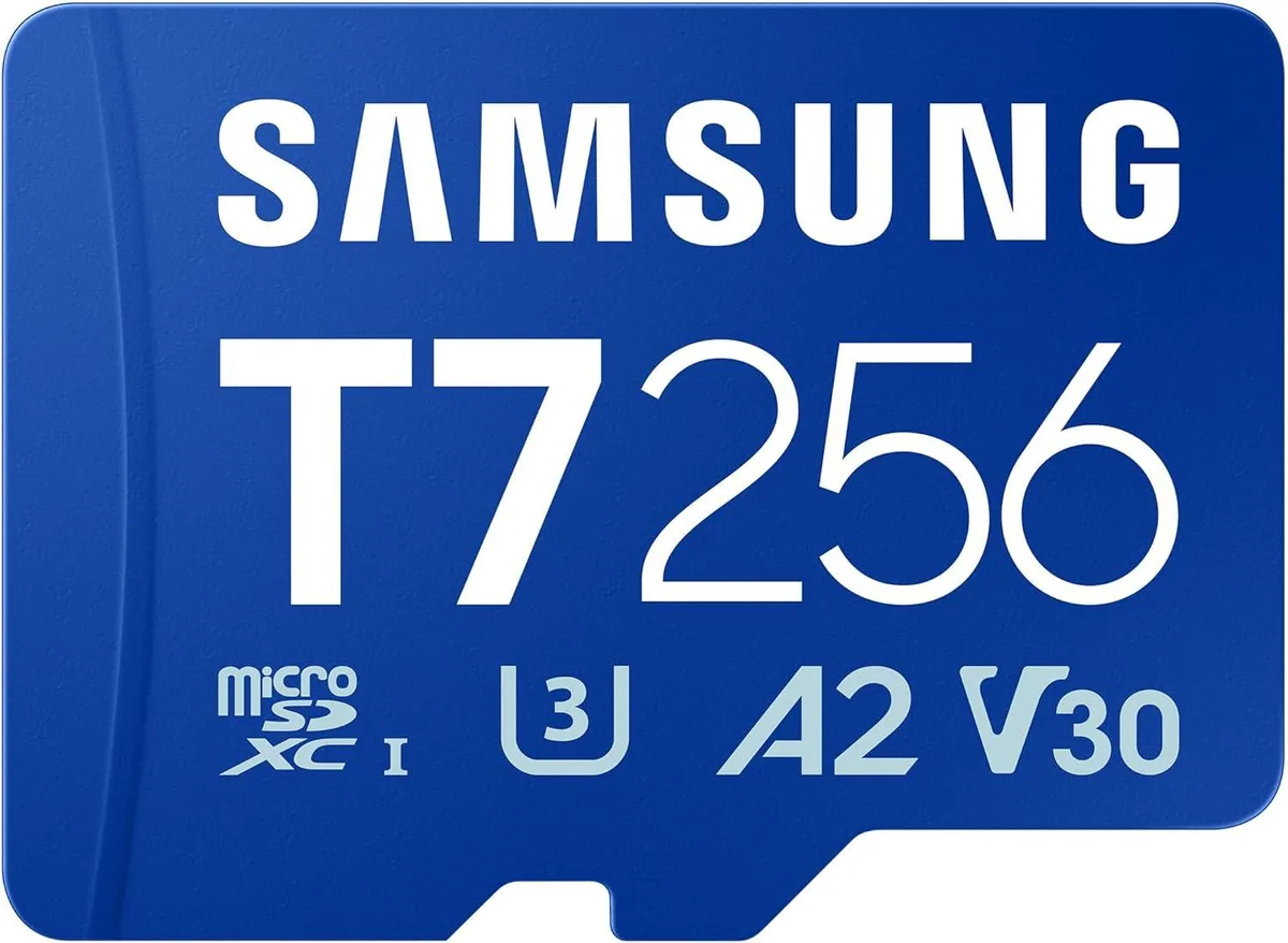 SAMSUNG SAMSUNG microSDXC T7 256GB U3 V30 A2 170MB/s memory card — product photo