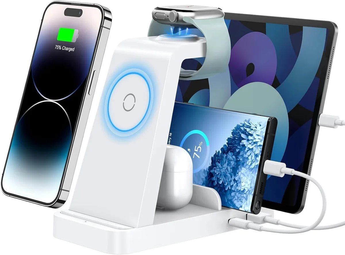 PISKEKAT PISKEKAT 5-in-1 Wireless Charger 36W White — product photo