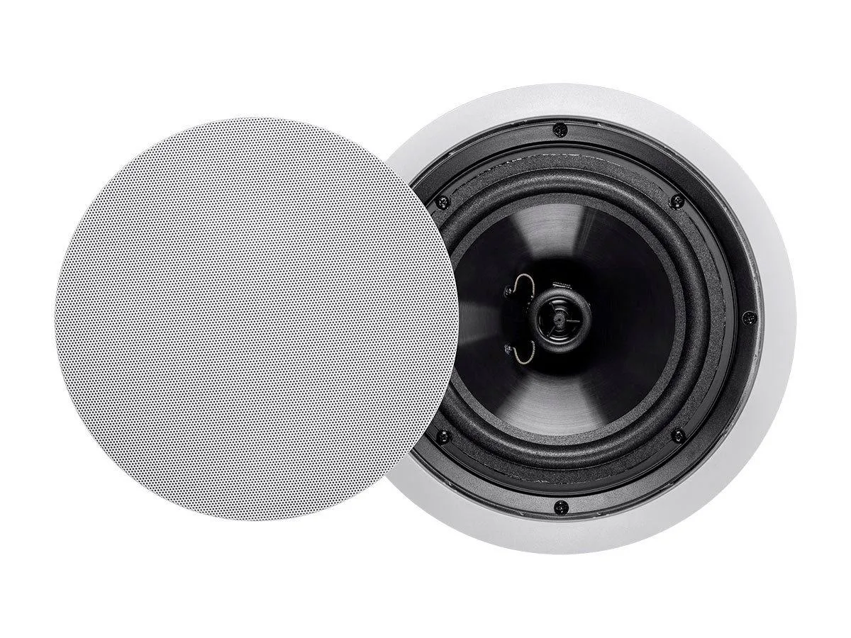 Monoprice Inc. Monoprice 118588 8in 2-way ceiling speaker pair — product photo