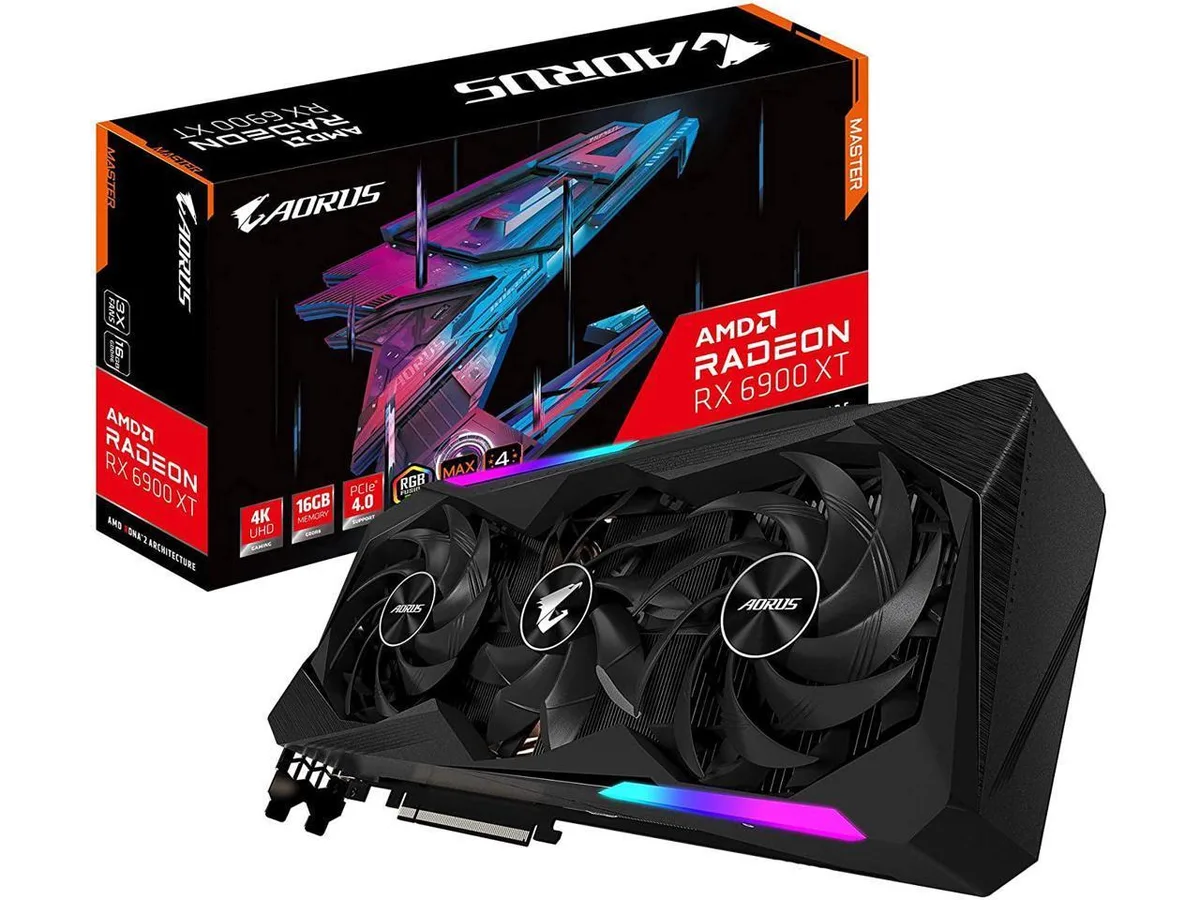 GIGABYTE GIGABYTE AORUS Radeon RX 6900 XT Master 16G graphics card — product photo