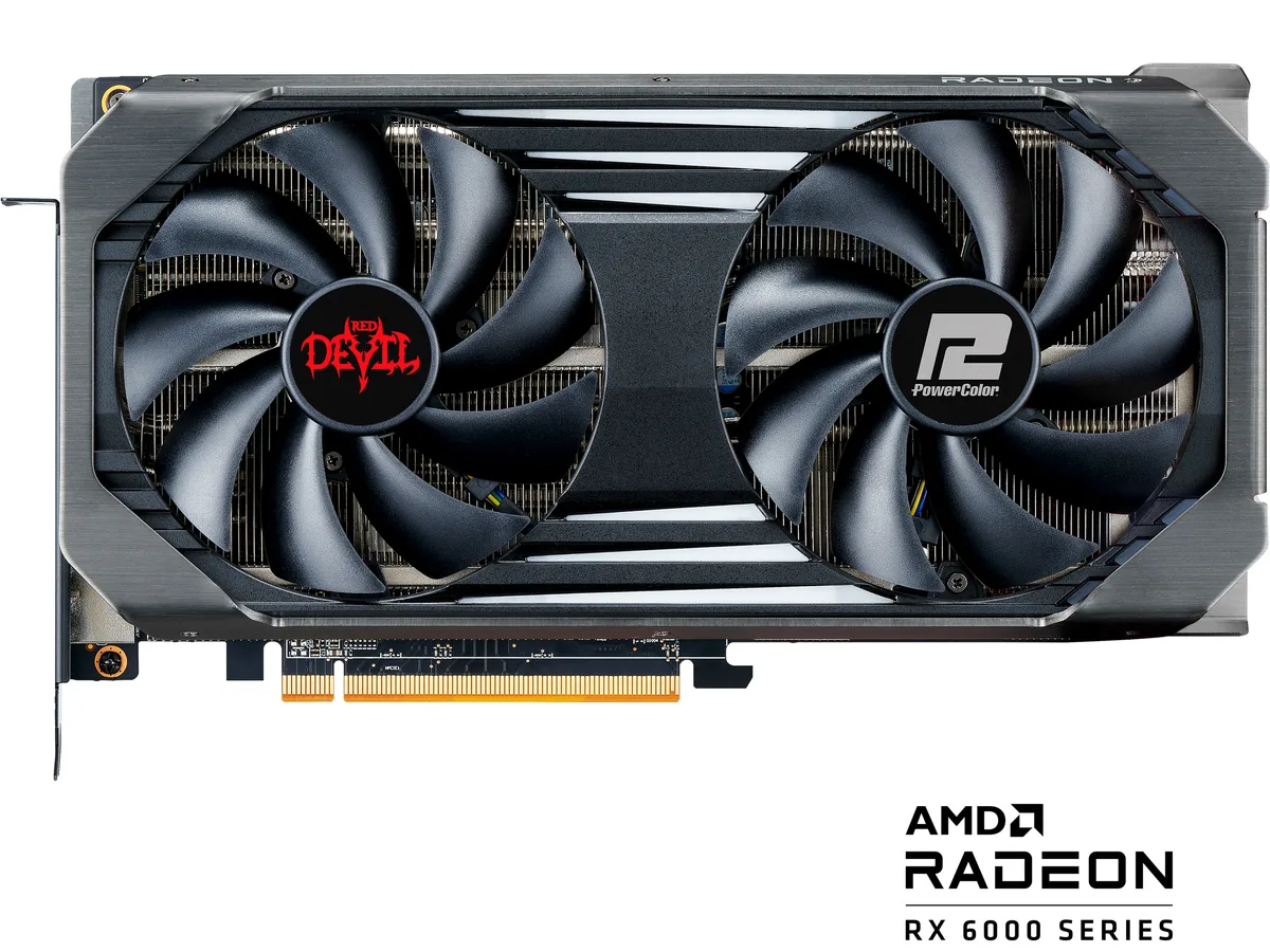 PowerColor PowerColor RED DEVIL Radeon RX 6600 XT 6600XT 8GBD6-3DHE/OC graphics card — product photo