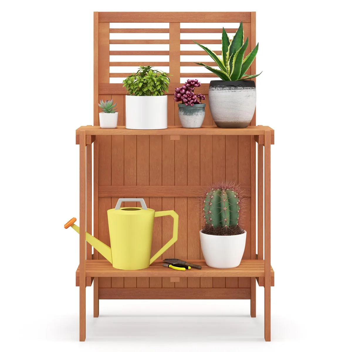 SlickBlue SlickBlue Folding Garden Potting Bench 2-tier 25x13.5x44in — product photo