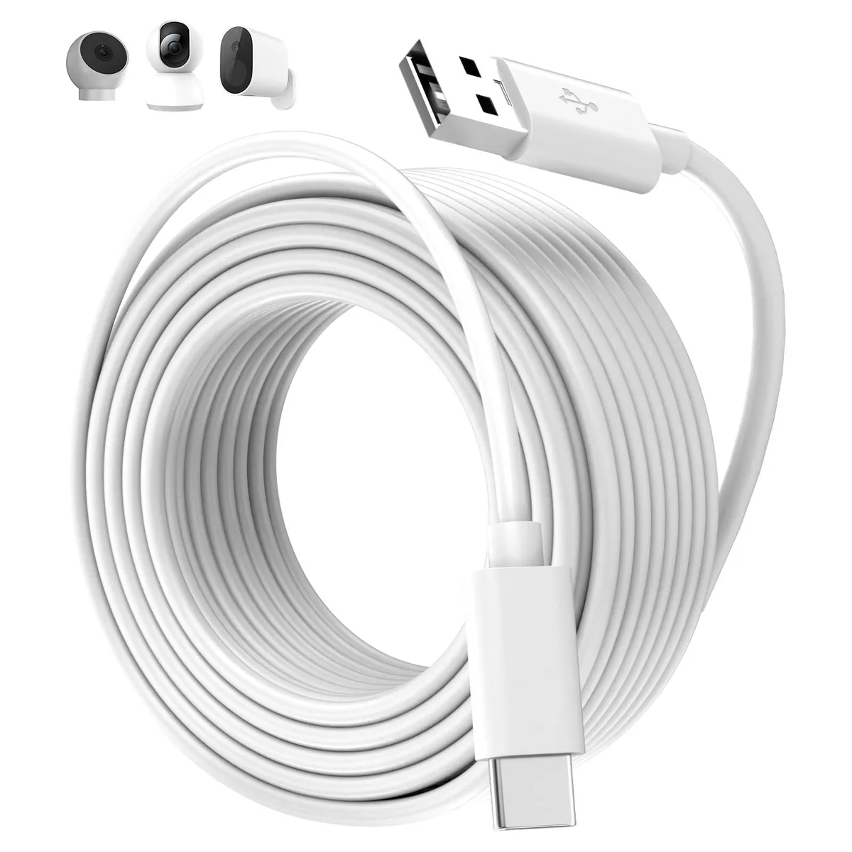  AIAUXAI AlAUXAI00089 5M USB-C Power Extension Cord White — product photo