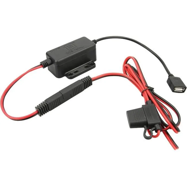 RAM Mounts modular hardwire charger with USB-A port, black finish