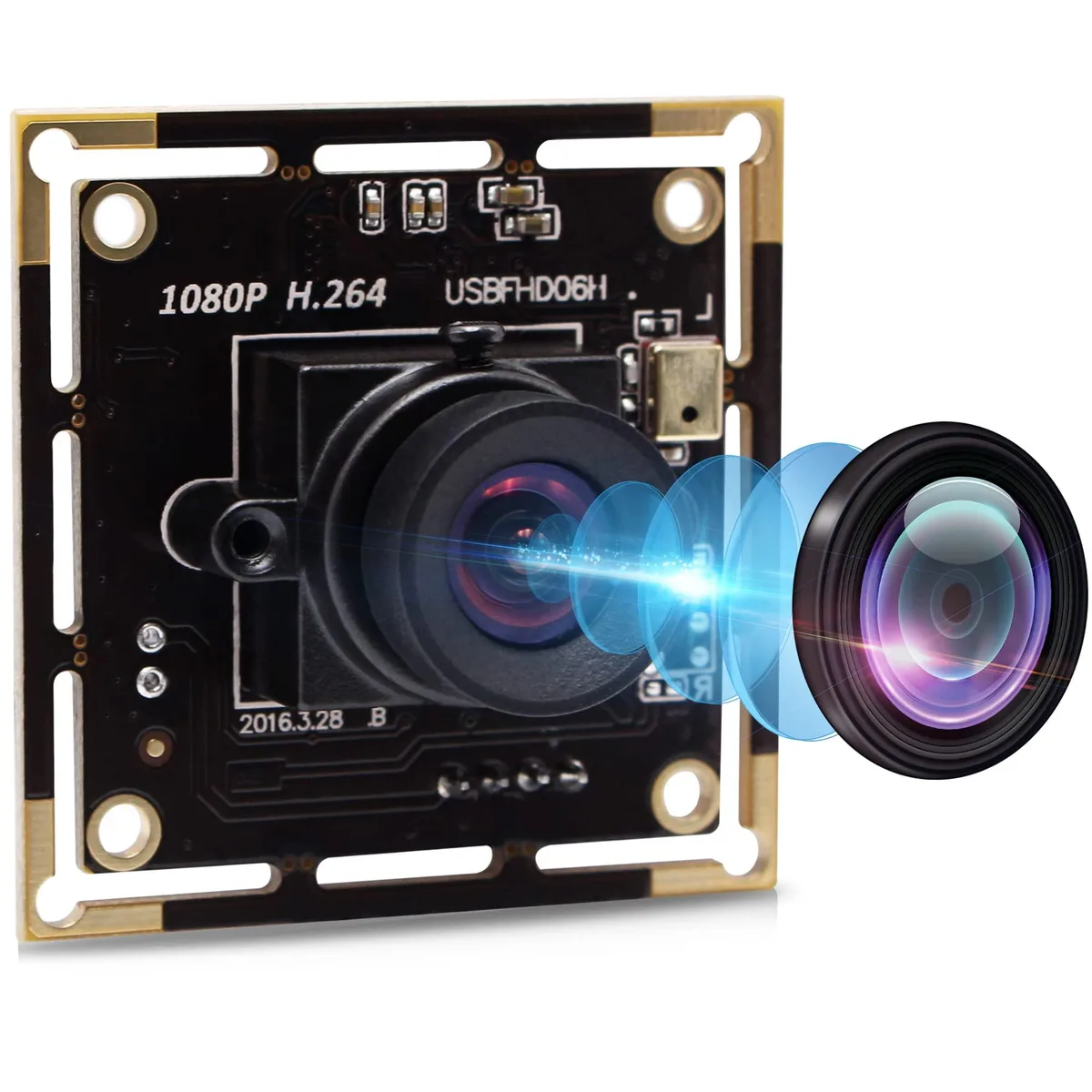Alphacool Alphacool 1080P USB Webcam 100° Lens IMX323 2MP — product photo
