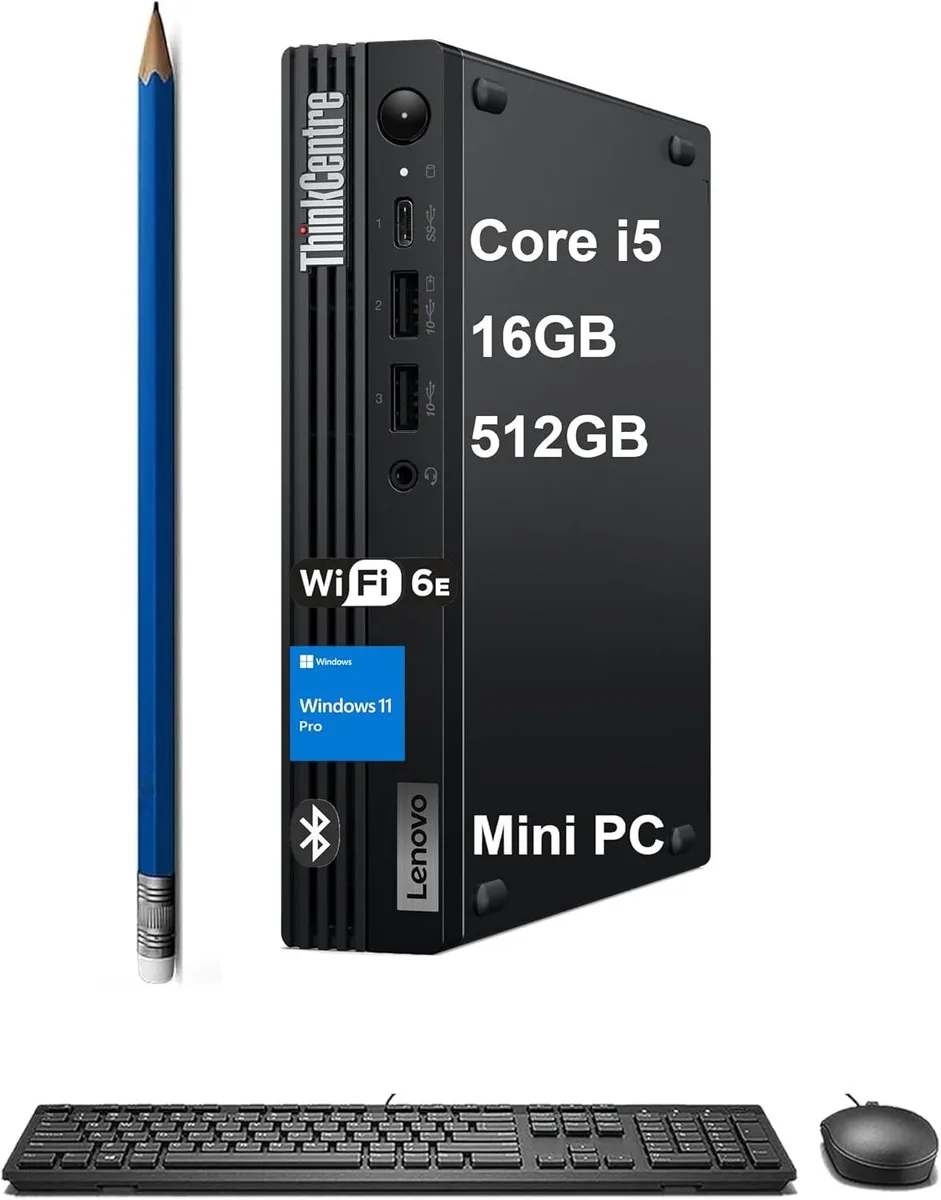 Lenovo Lenovo ThinkCentre M70q Gen 5 Tiny Desktop PC i5-14400T 16GB 512GB NVMe — product photo