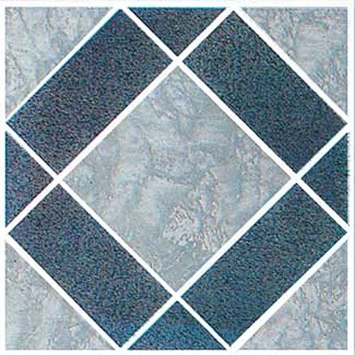 Box of twenty grey vinyl tiles each twelve by twelve inches