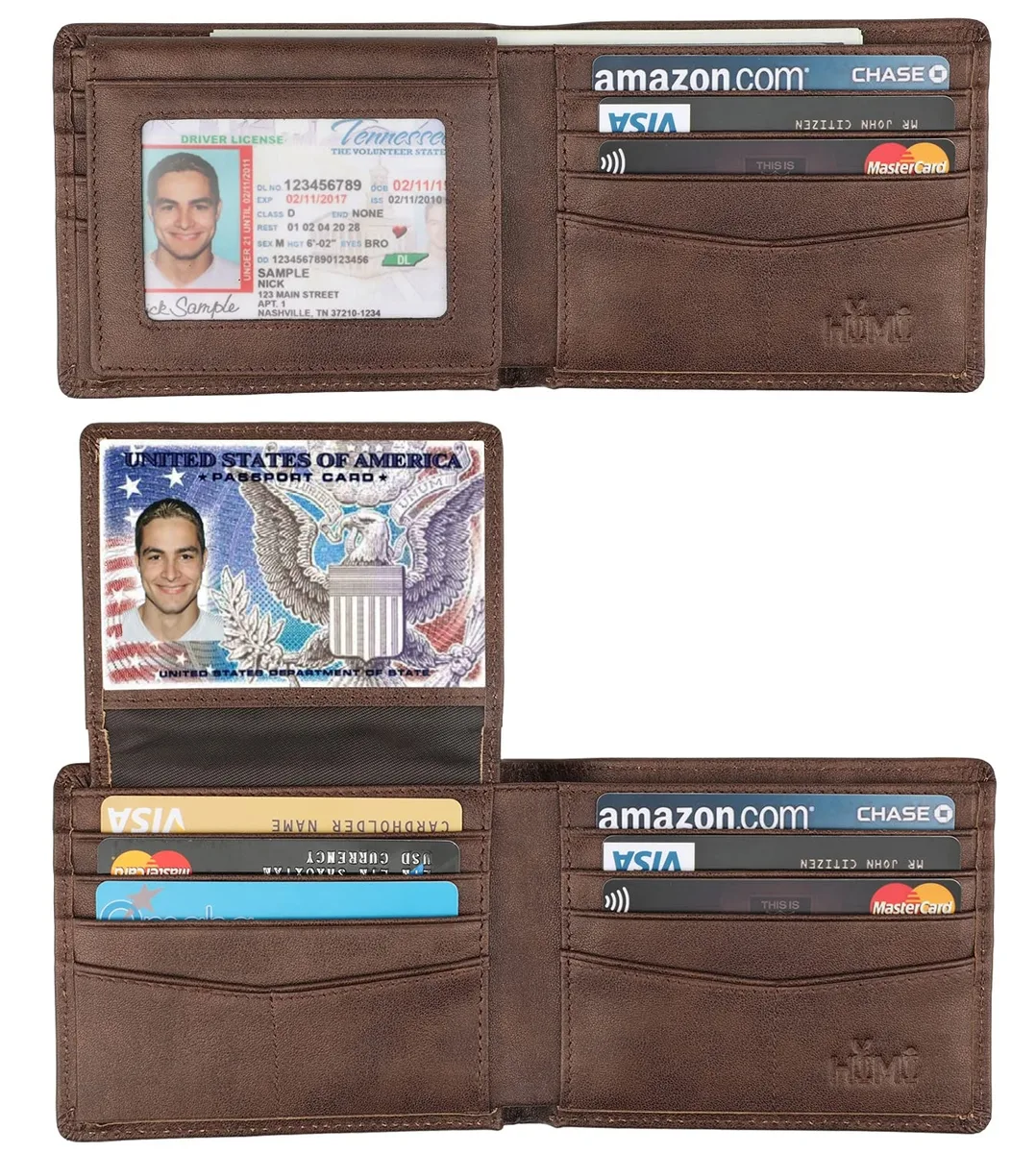  Viator Gear RFID Bifold Wallet Coffee-galaxy 4.5x3.5x.4 10-18 cards — product photo
