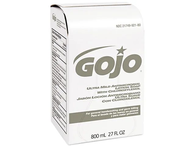 GOJO GOJO 9212-12CT Ultra Mild Antimicrobial Lotion Soap Refill 800 ml 12 ct — product photo