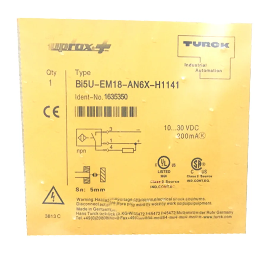 Turck Turck BI5U-EM18-AN6X-H1141 inductive sensor NPN M18 electrician tool — product photo