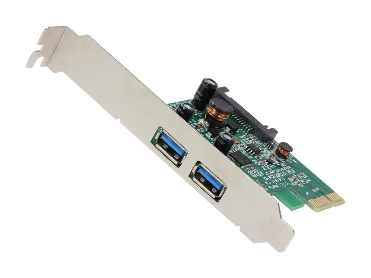 Syba Syba SY-PEX20124 USB 3.0 PCI Express 2-port SATA expansion card — product photo