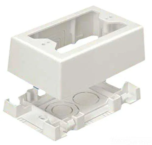 Panduit Panduit JBX3510EI-A cable management surface mount outlet box electric ivory — product photo