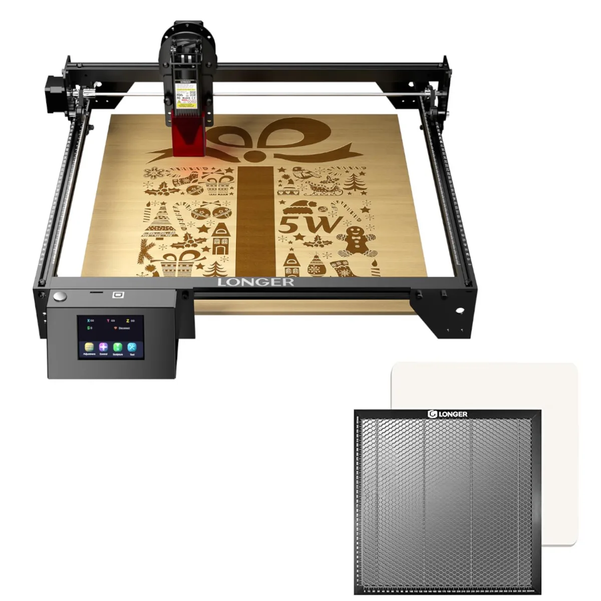 LONGER LONGER RAY5 5W Laser Engraver & Honeycomb Table 400mm — product photo