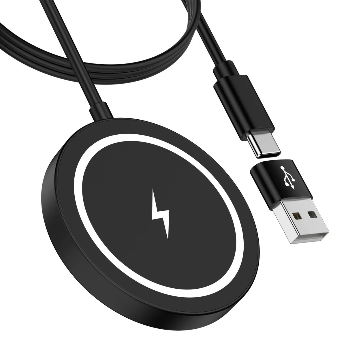 No Sew No Sew 15W Magnetic Wireless Charger Pad 10W Samsung S26 7.5W iPhone 17/16/15/14/13/12 — product photo