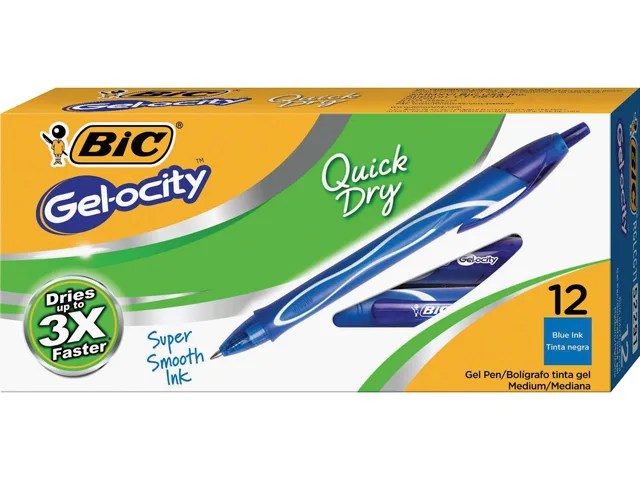 BIC BIC RGLCG11BE Gel-ocity 0.7mm Retractable Gel Pen Blue 12 Pack — product photo