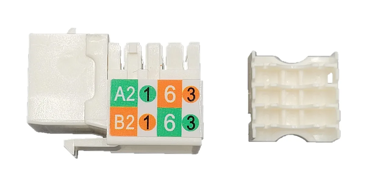 Micro Connectors Micro Connectors CAT6 Unshielded Keystone Jack 10 Pack White with Tool — product photo