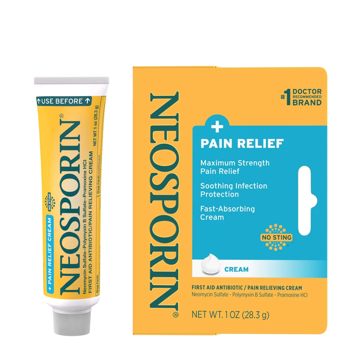 Neosporin 31254723779 First Aid Antibiotic Cream 1 oz — product photo