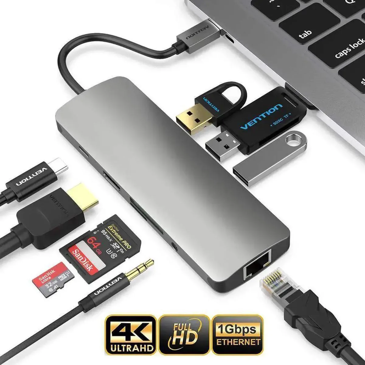 SMUGDESK SMUGDESK 9-in-1 USB-C Docking Station 100W PD — product photo