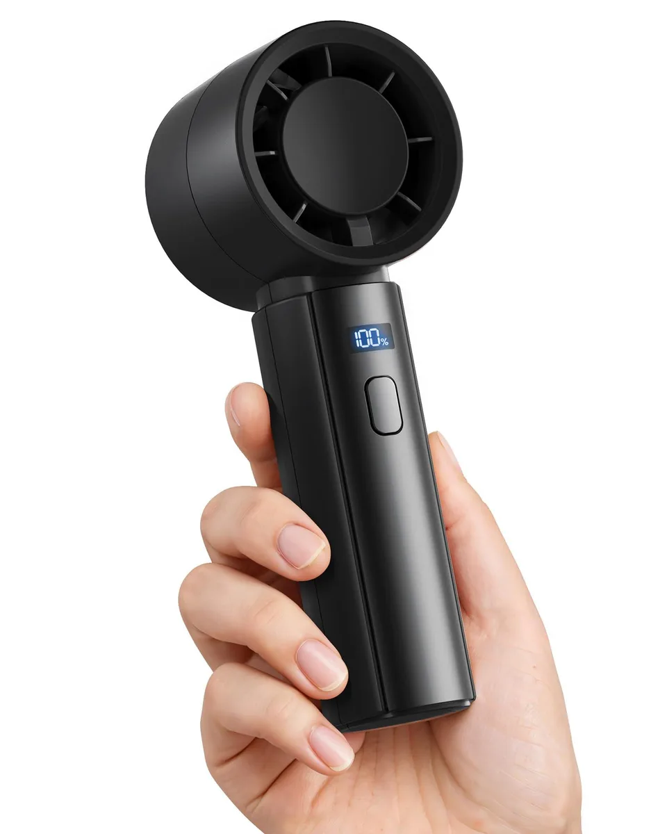  Gaiatop Handheld Fan 4000mAh 10400 RPM Black — product photo