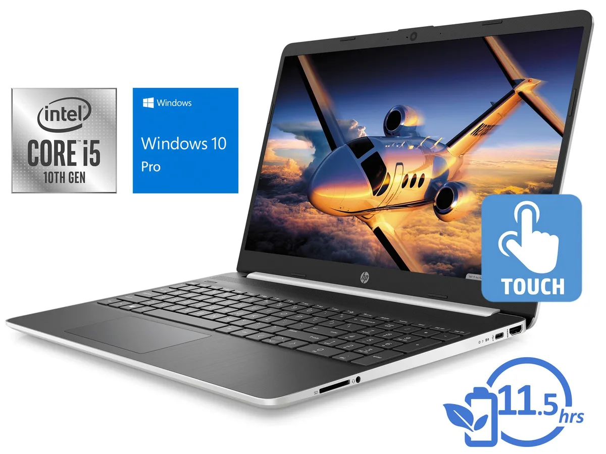 HP HP 15 laptop 15.6" HD touchscreen Core i5-1035G1 8GB 256GB NVMe — product photo