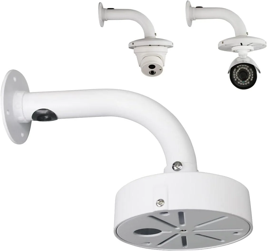 PISKEKAT PISKEKAT L-Type Security Camera Mount Bracket 8.6 inch White — product photo
