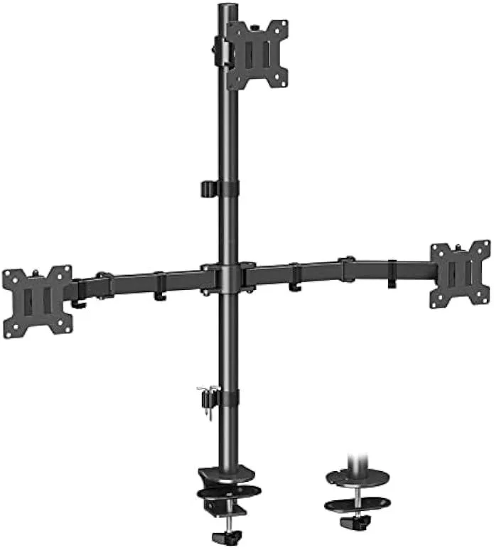 TAURKENAM TAURKENAM MOUNT PRO Triple Monitor Mount 13-32 inch 17.6 lbs VESA 75x75 100x100 — product photo